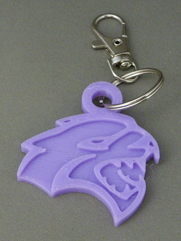 (image for) 3D Prints - Dodge Hellcat Sleutelhanger 1 - Paars (Purple)
