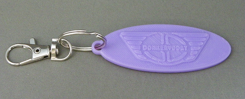 (image for) 3D Prints - Donkervoort Sleutelhanger 1 - Paars (Purple)