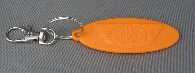 (image for) 3D Prints - Donkervoort Sleutelhanger 1 - Zonnig Oranje (Sunny Orange)