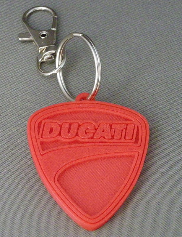 (image for) 3D Prints - Ducati Sleutelhanger 1 - Rood (Red)
