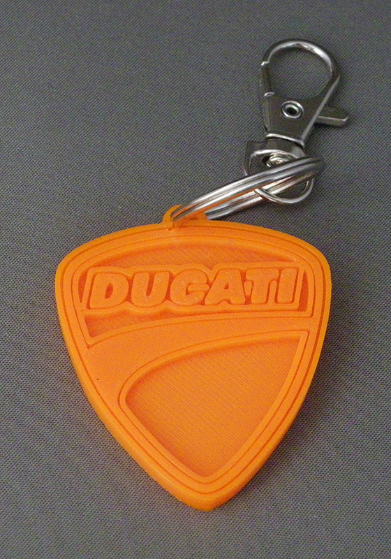 (image for) 3D Prints - Ducati Sleutelhanger 1 - Zonnig Oranje (Sunny Orange)