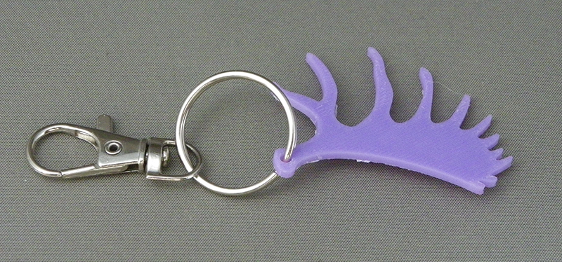 (image for) 3D Prints - Eland Sleutelhanger 1 - Paars (Purple)