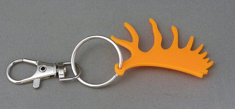 (image for) 3D Prints - Eland Sleutelhanger 1 - Zonnig Oranje (Sunny Orange)
