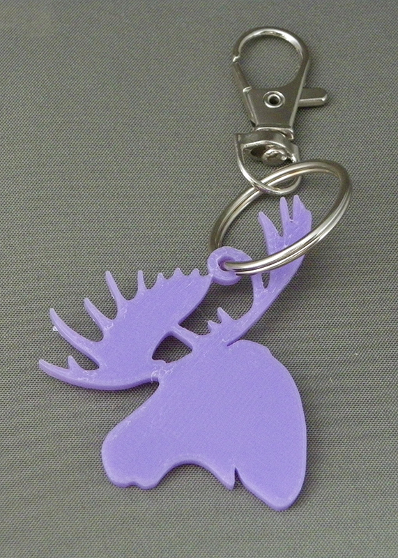 (image for) 3D Prints - Eland Sleutelhanger 2 - Paars (Purple)