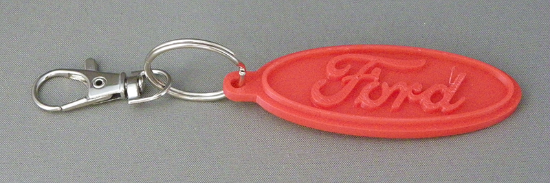 (image for) 3D Prints - Ford Sleutelhanger 1 - Rood (Red)