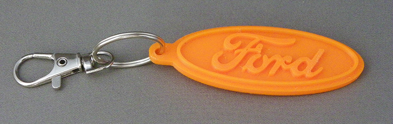 (image for) 3D Prints - Ford Sleutelhanger 1 - Zonnig Oranje (Sunny Orange)