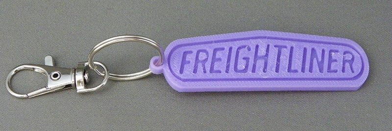 (image for) 3D Prints - Freightliner Sleutelhanger 1 - Paars (Purple)
