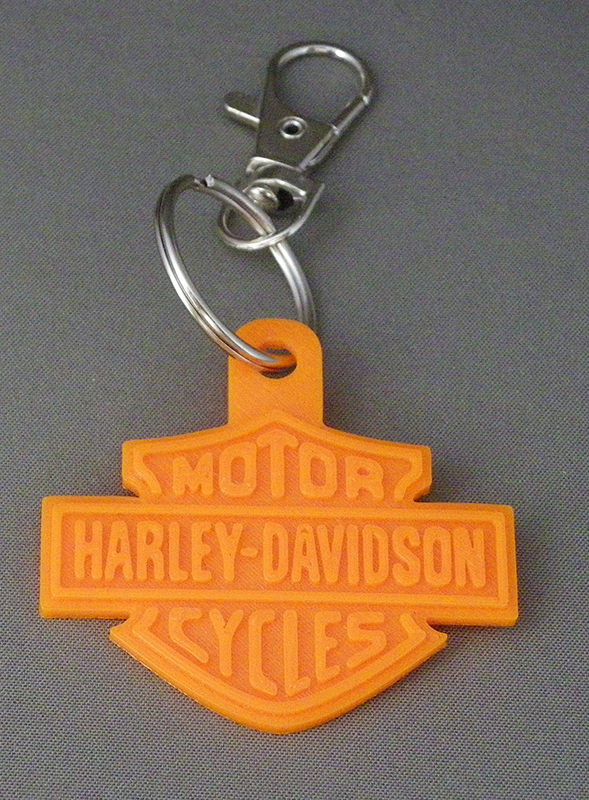 (image for) 3D Prints - Harley Davidson Sleutelhanger 1 - Zonnig Oranje (Sunny Orange)