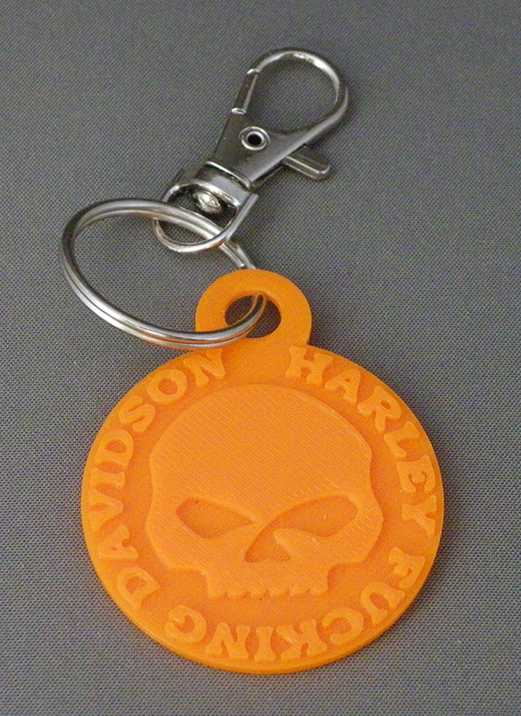 (image for) 3D Prints - Harley Davidson Sleutelhanger 2 - Zonnig Oranje (Sunny Orange)