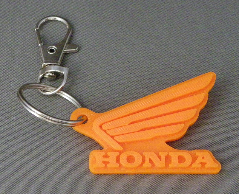 (image for) 3D Prints - Honda Sleutelhanger 1 - Zonnig Oranje (Sunny Orange)