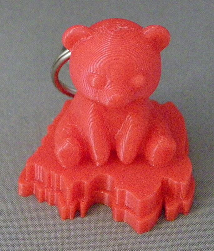 (image for) 3D Prints - Ijsbeer Sleutelhanger 1 - Rood (Red)