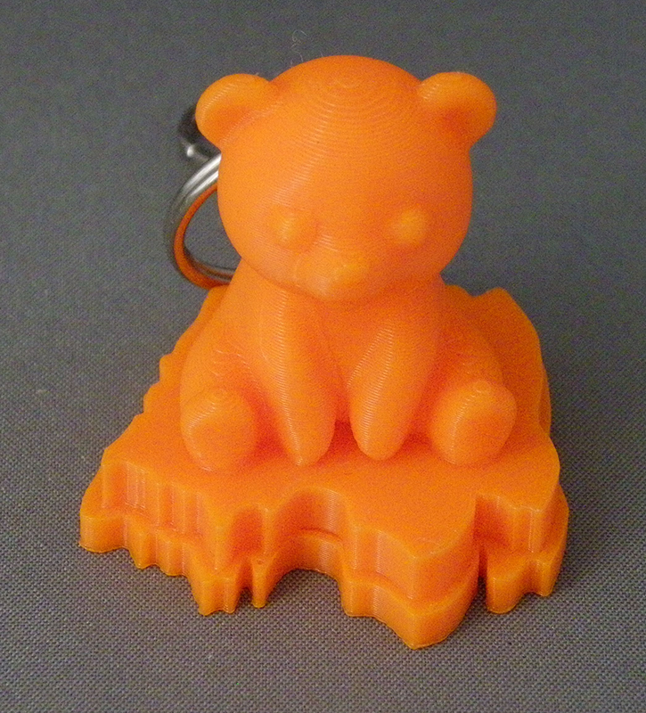 (image for) 3D Prints - Ijsbeer Sleutelhanger 1 - Zonnig Oranje (Sunny Orange)