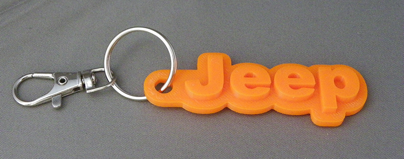 (image for) 3D Prints - Jeep Sleutelhanger 1 - Zonnig Oranje (Sunny Orange)