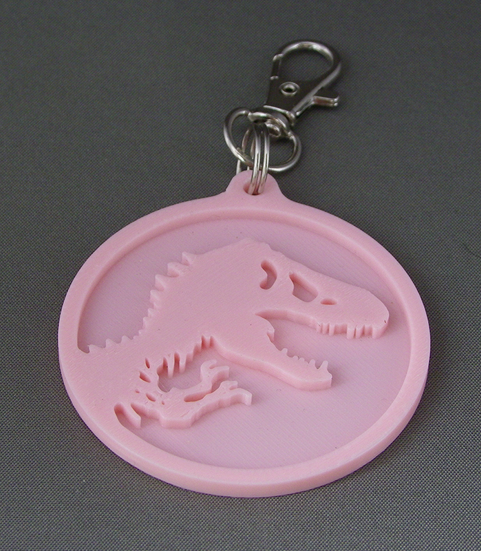 (image for) 3D Prints - Jurassic World Sleutelhanger 1 - Kersenroze (Sakura Pink)