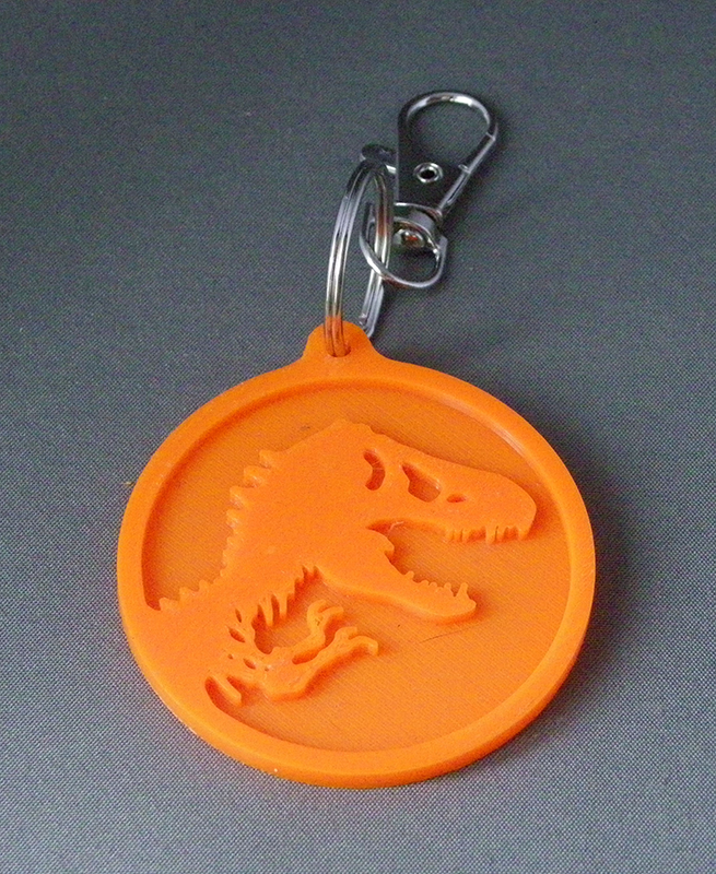 (image for) 3D Prints - Jurassic World Sleutelhanger 1 - Zonnig Oranje (Sunny Orange)