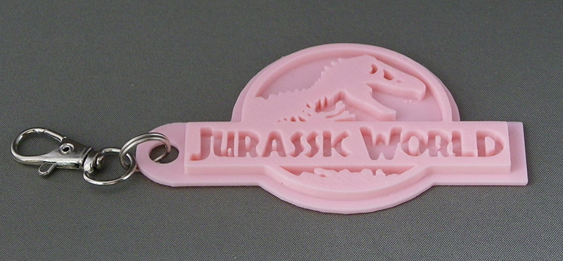 (image for) 3D Prints - Jurassic World Sleutelhanger 2 - Kersenroze (Sakura Pink)