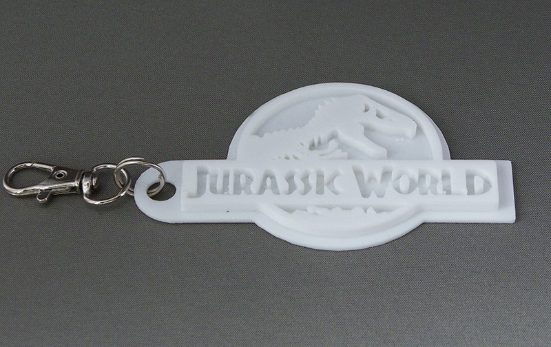 (image for) 3D Prints - Jurassic World Sleutelhanger 2 - Wit (White)