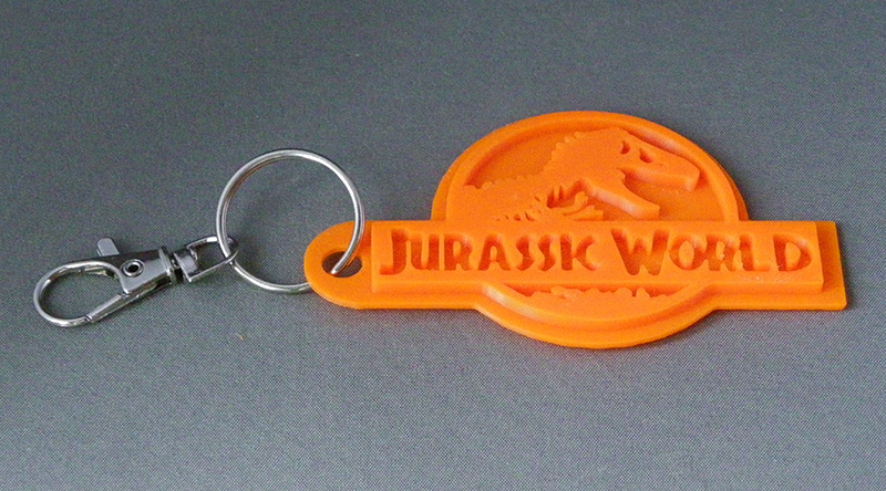 (image for) 3D Prints - Jurassic World Sleutelhanger 2 - Zonnig Oranje (Sunny Orange)