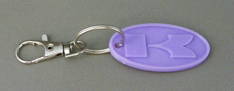 (image for) 3D Prints - Kawasaki Sleutelhanger 1 - Paars (Purple)