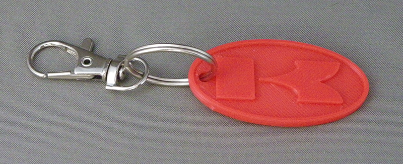(image for) 3D Prints - Kawasaki Sleutelhanger 1 - Rood (Red)
