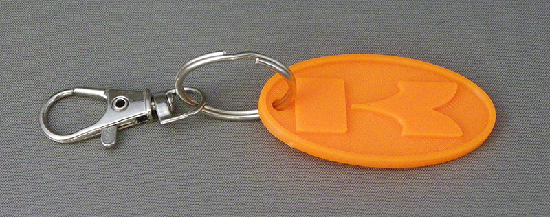 (image for) 3D Prints - Kawasaki Sleutelhanger 1 - Zonnige Oranje (Sunny Orange)
