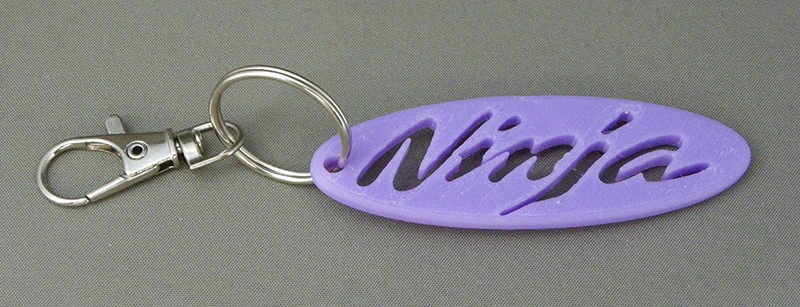 (image for) 3D Prints - Kawasaki Sleutelhanger 2 - Paars (Purple)