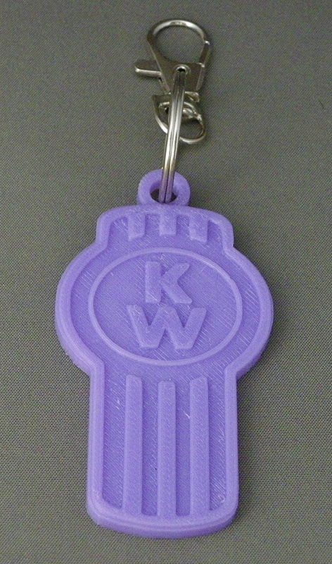 (image for) 3D Prints - Kenworth Sleutelhanger 1 - Paars (Purple)