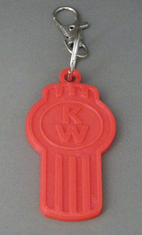 (image for) 3D Prints - Kenworth Sleutelhanger 1 - Rood (Red)