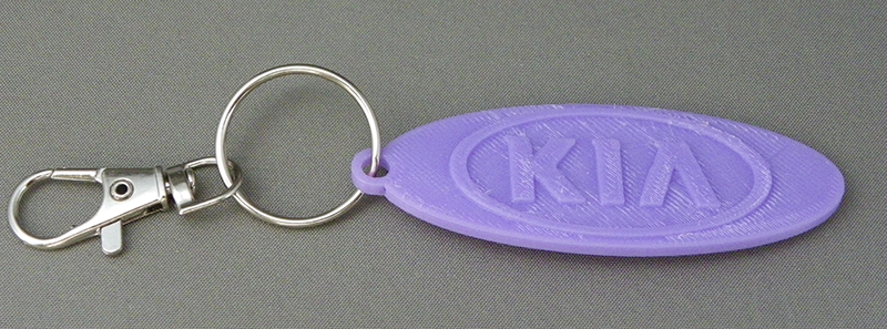 (image for) 3D Prints - Kia Sleutelhanger 1 - Paars (Purple)