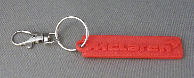 (image for) 3D Prints - Mclaren Sleutelhanger 1 - Rood (Red)