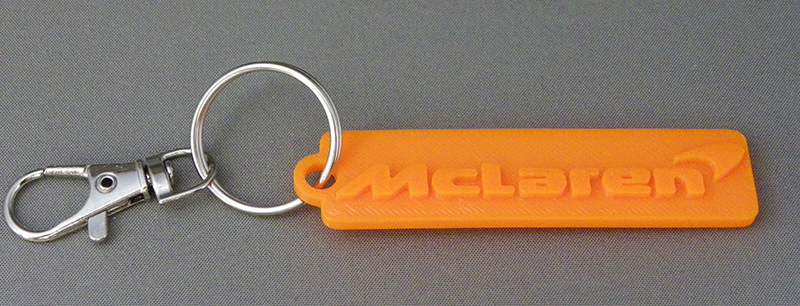 (image for) 3D Prints - Mclaren Sleutelhanger 1 - Zonnig Oranje (Sunny Orange)