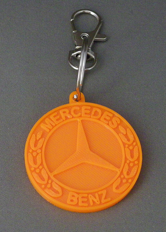 (image for) 3D Prints - Mercedes Sleutelhanger 1 - Zonnig Oranje (Sunny Orange)