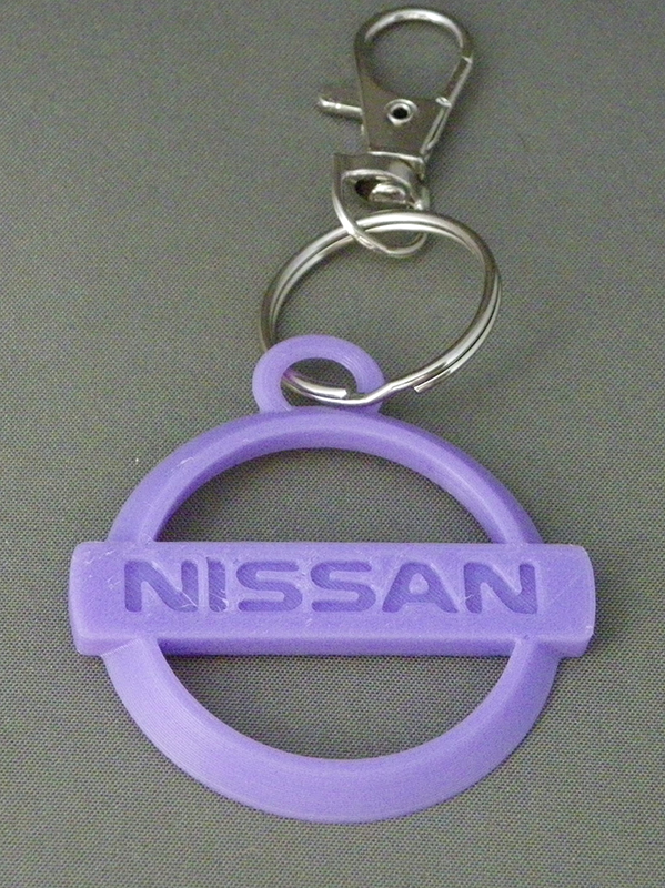(image for) 3D Prints - Nissan Sleutelhanger 1 - Paars (Purple)