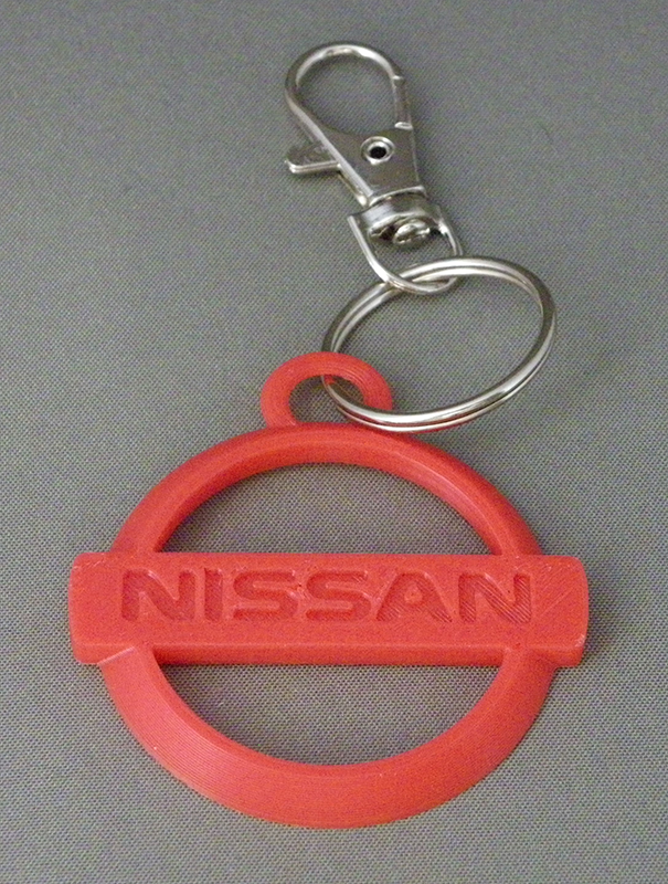 (image for) 3D Prints - Nissan Sleutelhanger 1 - Rood (Red)