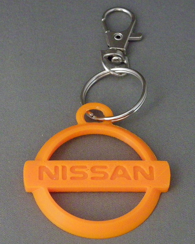 (image for) 3D Prints - Nissan Sleutelhanger 1 - Zonnig Oranje (Sunny Orange)