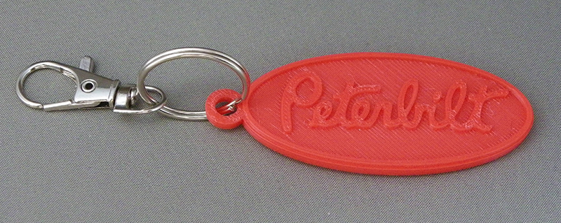 (image for) 3D Prints - Peterbilt Sleutelhanger 1 - Rood 9Red)