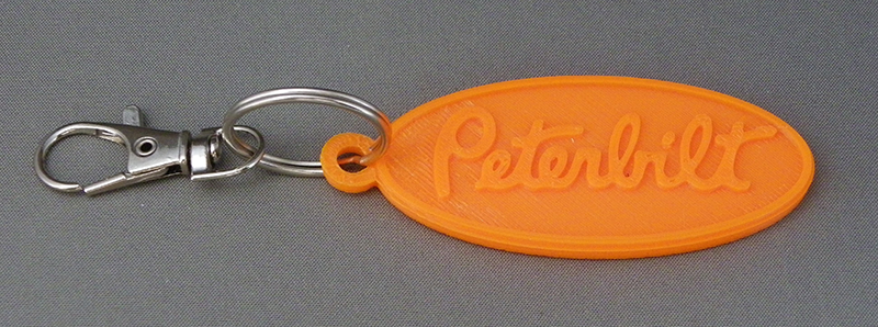 (image for) 3D Prints - Peterbilt Sleutelhanger 1 - Zonnig Oranje (Sunny Orange)