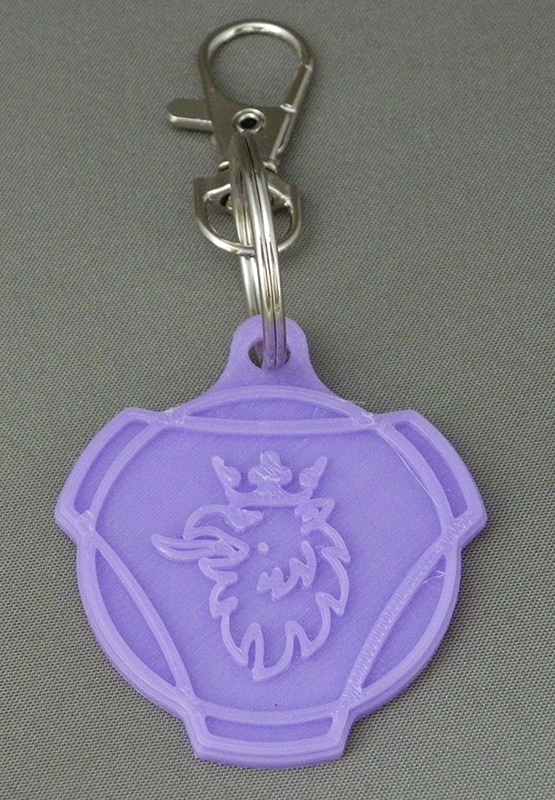 (image for) 3D Prints - Scania Sleutelhanger 1 - Paars (Purple)