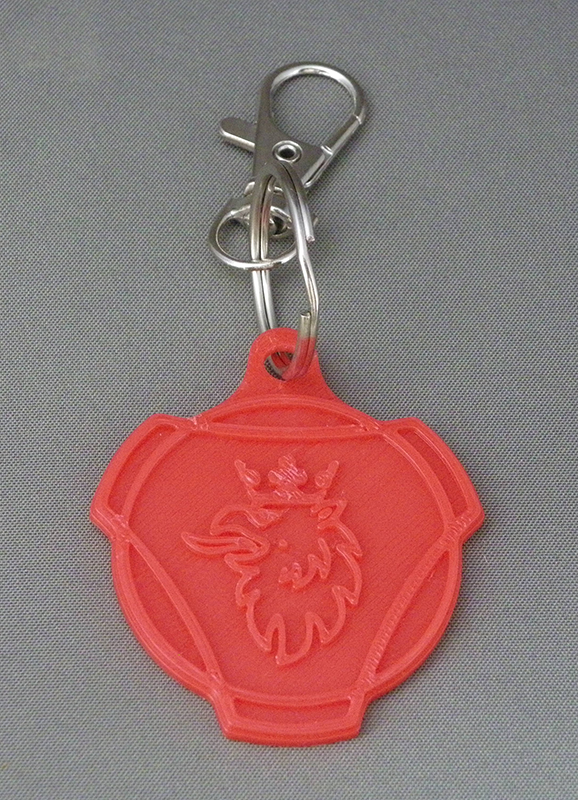 (image for) 3D Prints - Scania Sleutelhanger 1 - Rood (Red)