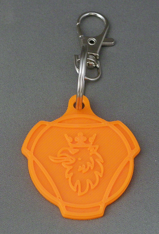 (image for) 3D Prints - Scania Sleutelhanger 1 - Zonnig Oranje (Sunny Orange)