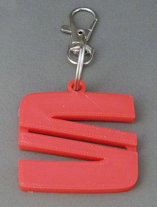 (image for) 3D Prints - Seat Sleutelhanger 1 - Rood (Red)