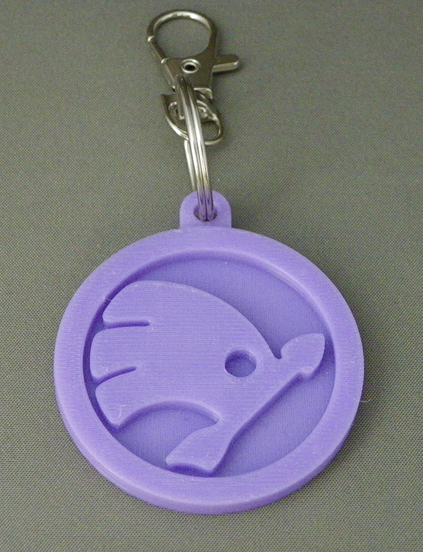 (image for) 3D Prints - Skoda Sleutelhanger 1 - Paars (Purple)