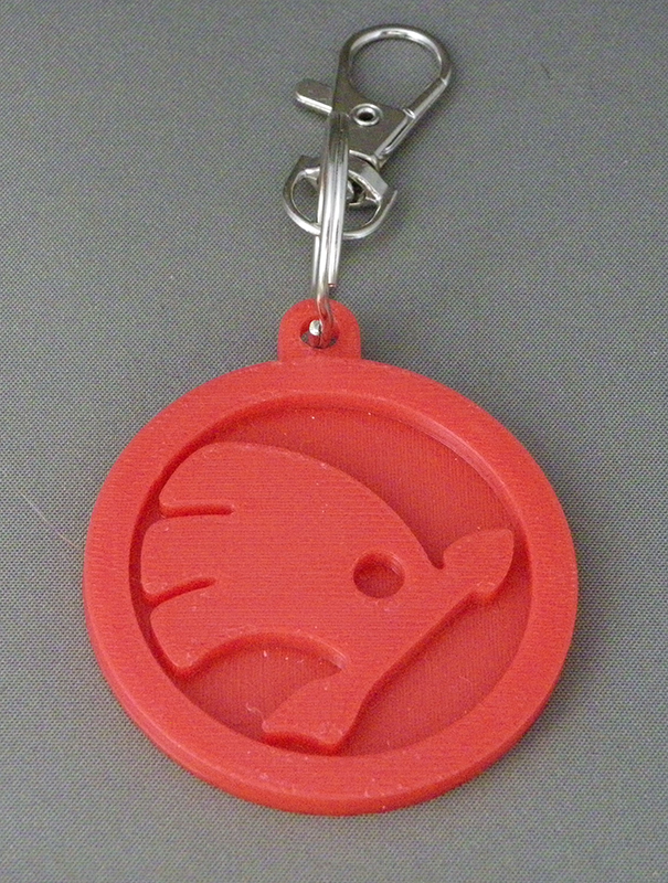 (image for) 3D Prints - Skoda Sleutelhanger 1 - Rood (Red)
