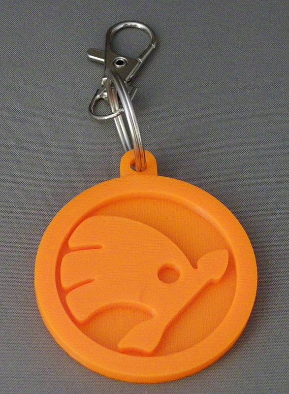 (image for) 3D Prints - Skoda Sleutelhanger 1 - Zonnig Oranje (Sunny Orange)