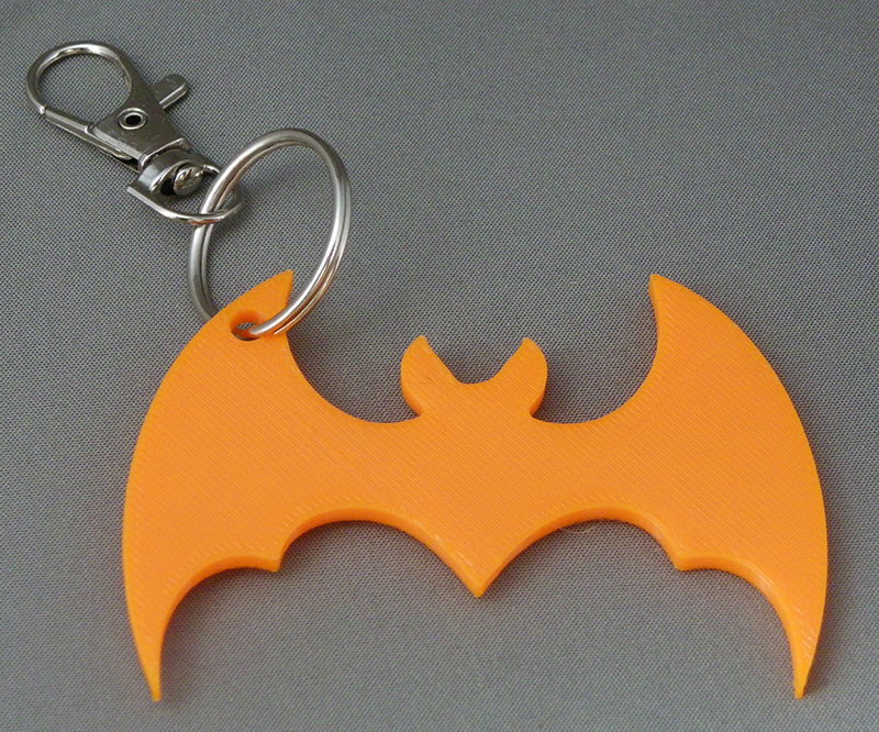 (image for) 3D Prints - Vleermuis Sleutelhanger 1 - Zonnig Oranje (Sunny Orange)