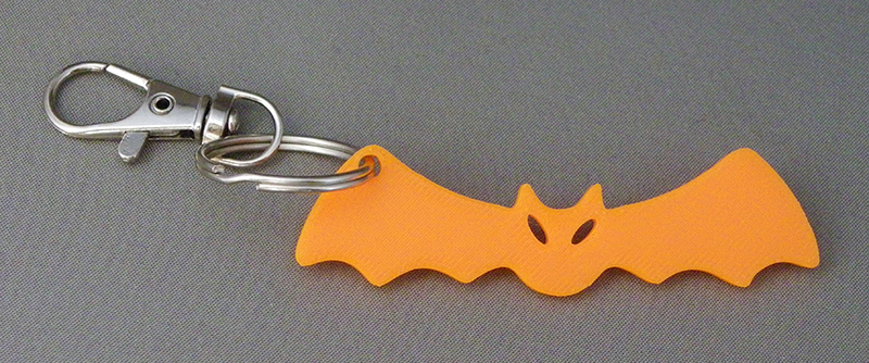 (image for) 3D Prints - Vleermuis Sleutelhanger 2 - Zonnig Oranje (Sunny Orange)