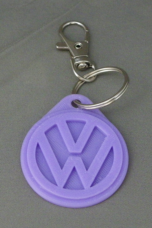 (image for) 3D Prints - Volkswagen Sleutelhanger 1 - Paars (Purple)