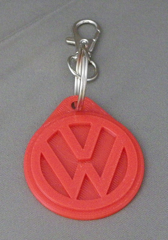 (image for) 3D Prints - Volkswagen Sleutelhanger 1 - Rood (Red)
