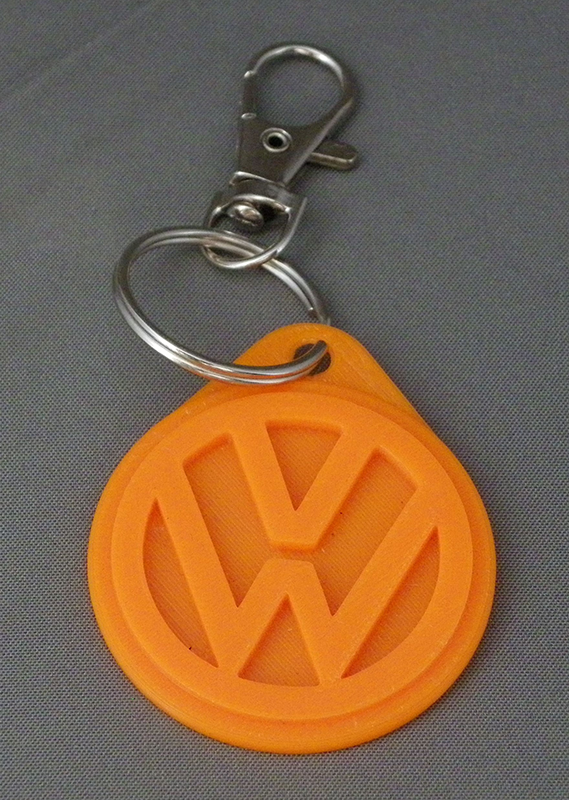 (image for) 3D Prints - Volkswagen Sleutelhanger 1 - Zonnig Oranje (Sunny Orange)