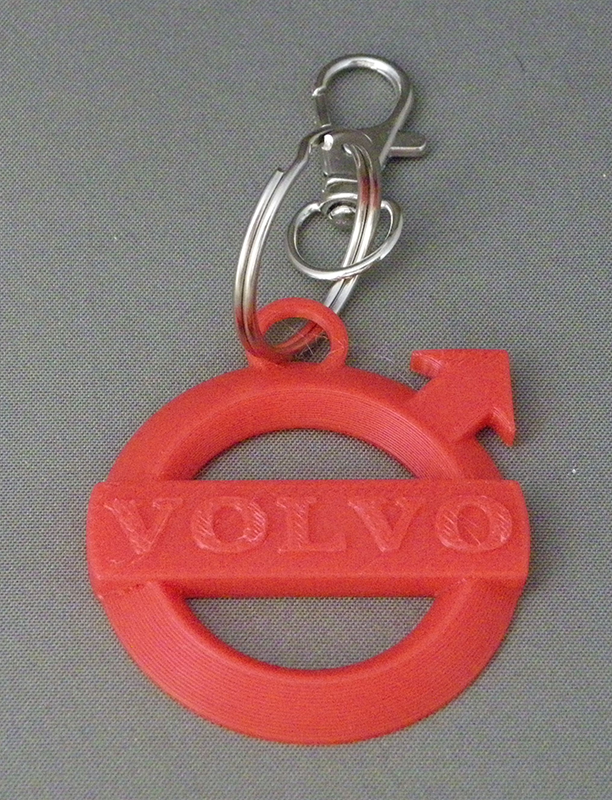 (image for) 3D Prints - Volvo Sleutelhanger 1 - Rood (Red)